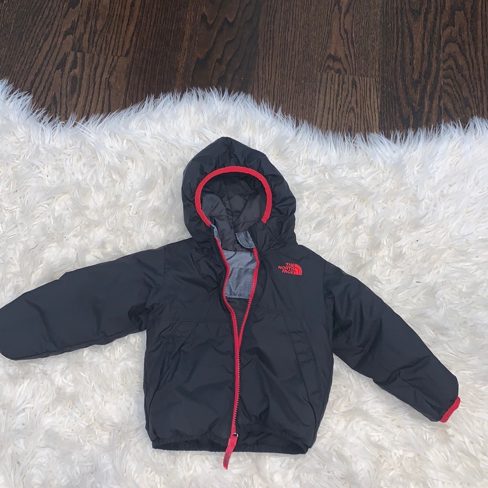 The North Face Kids Puffer Jacket - Black and Red